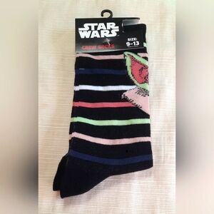 NEW STAR WARS CREW SOCKS 'GROGU'  SIZE 9-13 ~